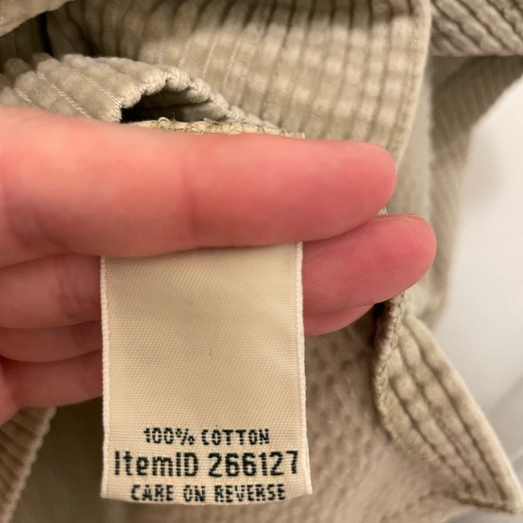 LL Bean Corduroy Shirt - Picture 5 of 6
